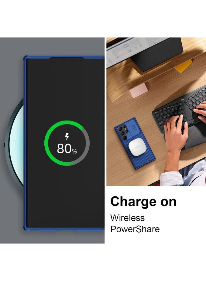 Nillkin CamShield Pro Series Cover Case Designed For Samsung Galaxy S23 Ultra - Blue - Image 5