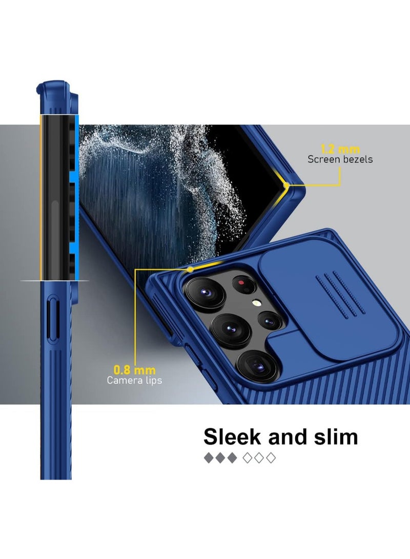 Nillkin CamShield Pro Series Cover Case Designed For Samsung Galaxy S23 Ultra - Blue - Image 4