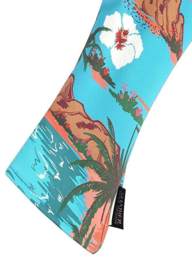 SHABIER Hawaii Island Flowers, Palm Trees, Beach, Ocean Golf Head Cover for Hybird Club - Image 3