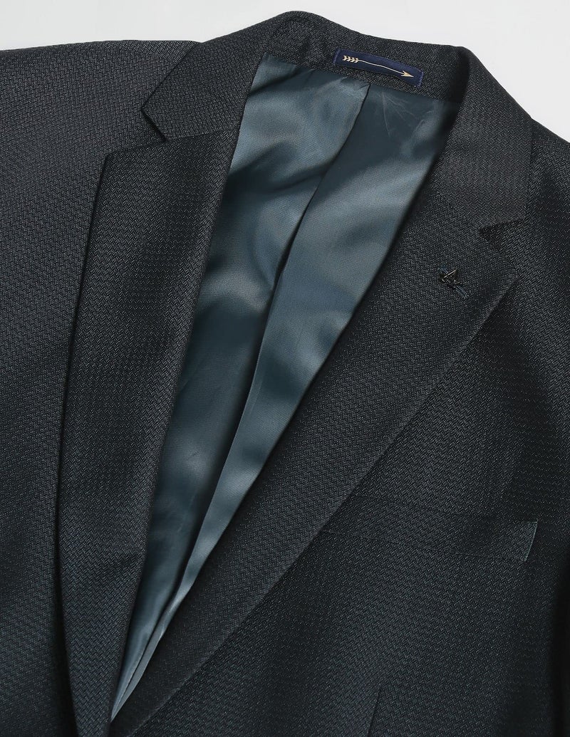 Arrow Men Cotton Regular Fit Single Breasted Suits (ARAFSU5570_Green - Image 3