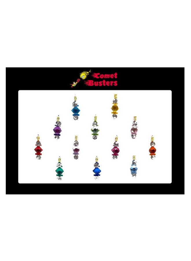 Comet Busters Beautiful Handcrafted Multicolor Bindis (BIN1842) - Image 2