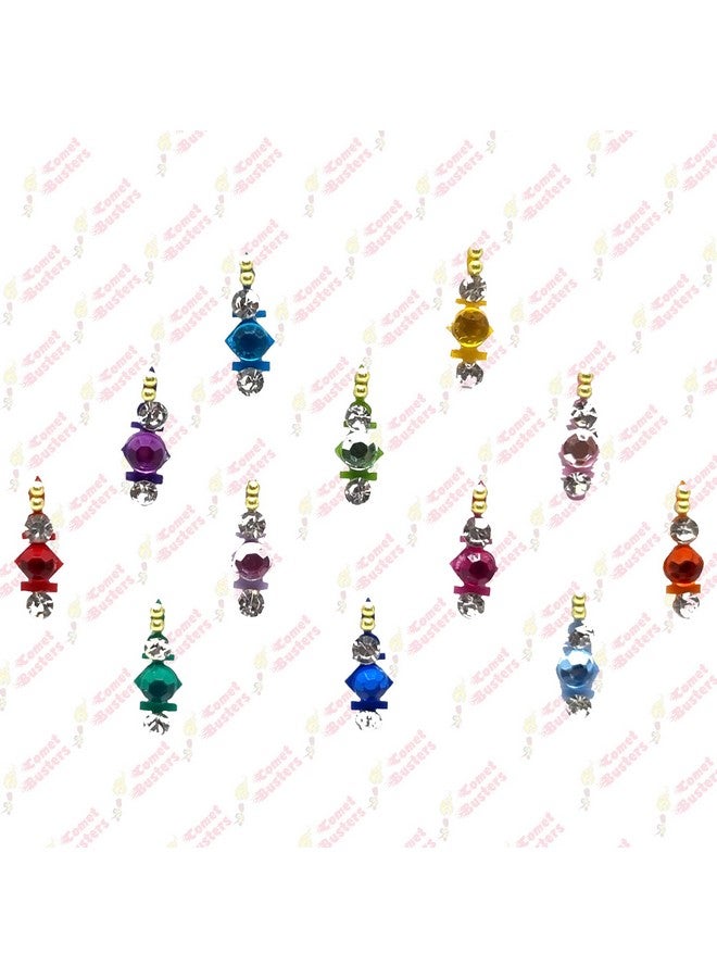 Comet Busters Beautiful Handcrafted Multicolor Bindis (BIN1842) - Image 4
