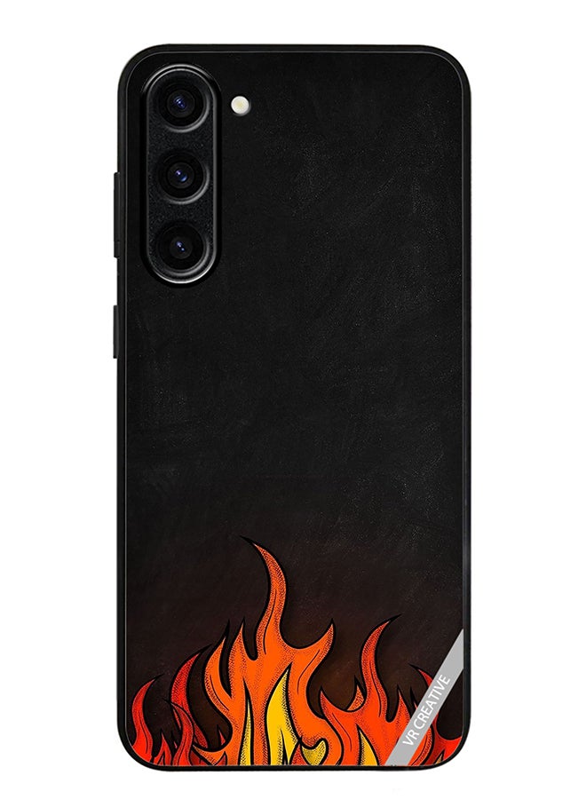 VR CREATIVE Protective Case Cover For Samsung Galaxy S23 FE Fire Design Multicolour - Image 1