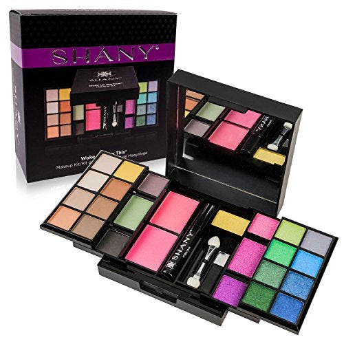 SHANY 'Woke Up Like This' Makeup Kit - Eye Shadows, Blushes, Mascara, and Applicators - Image 1