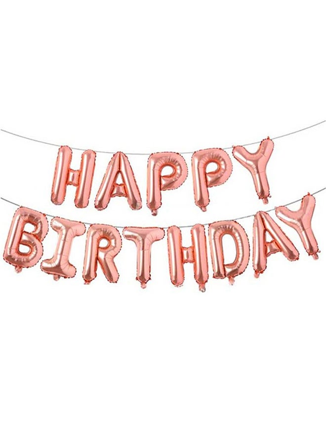 ThePartyPopper Happy Birthday Balloon Banner 16inch - Image 1
