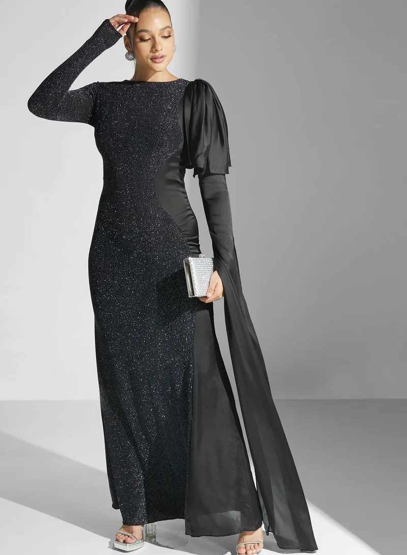 Namshi x Shimmer Maxi Gown