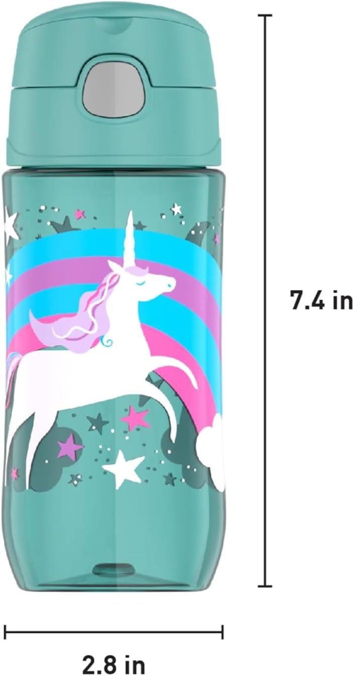 THERMOS Funtainer Plastic Kids Unicorn Bottle 470ml - Image 4