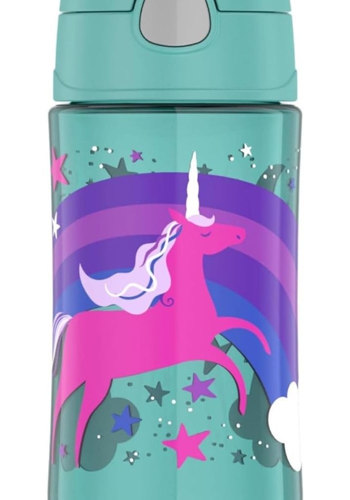 THERMOS Funtainer Plastic Kids Unicorn Bottle 470ml - Image 1