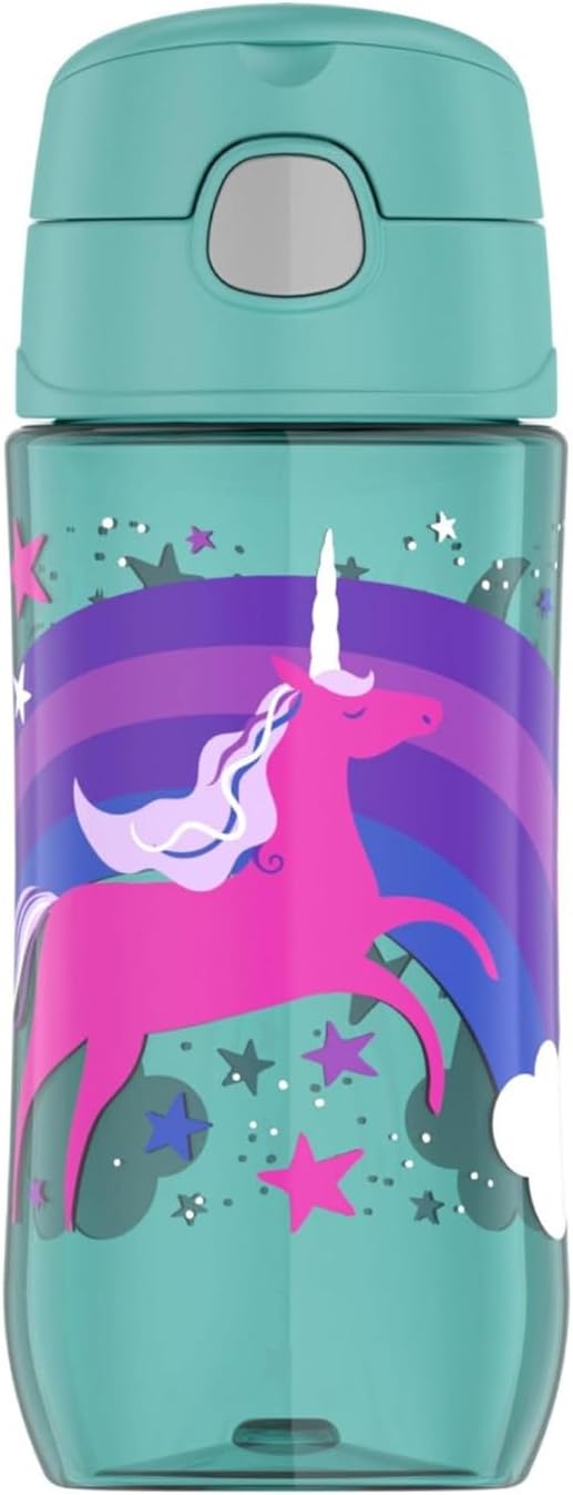 THERMOS Funtainer Plastic Kids Unicorn Bottle 470ml - Image 1