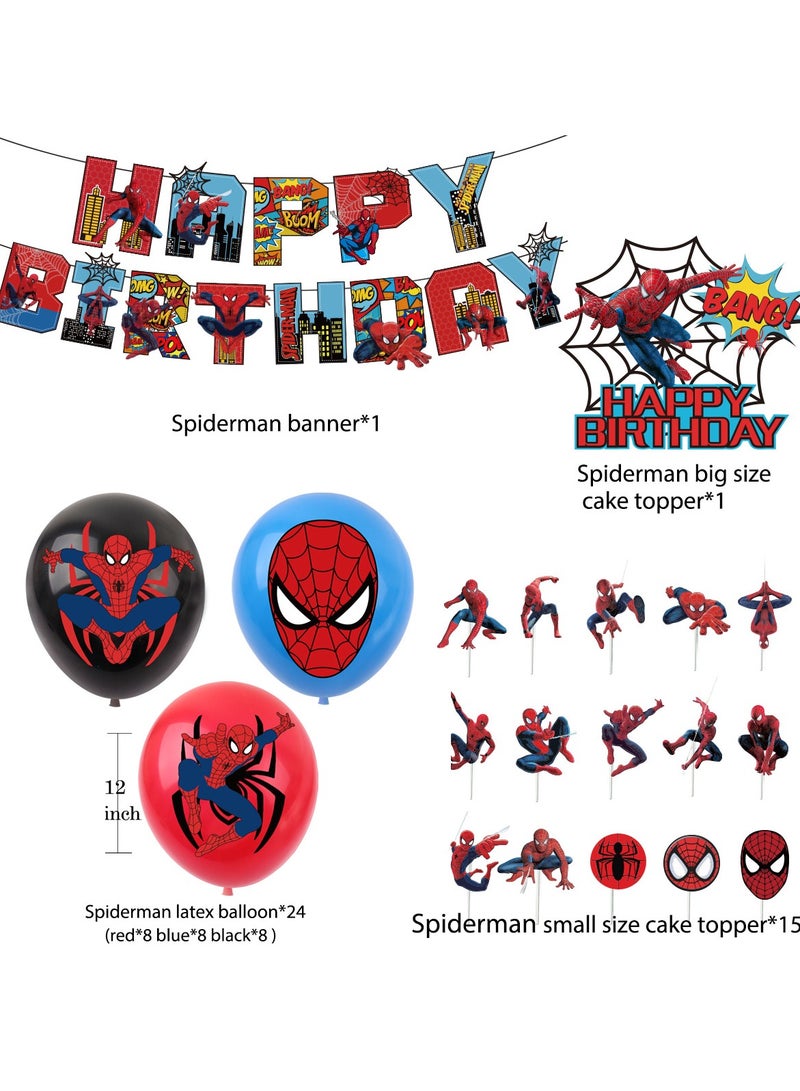 Superhero Theme Balloon Garland Set with Birthday Banner & Cake Topper, Ideal for Graduation, Baby Shower, Wedding & Party Backdrops, Indoor/ Outdoor Use - Image 2