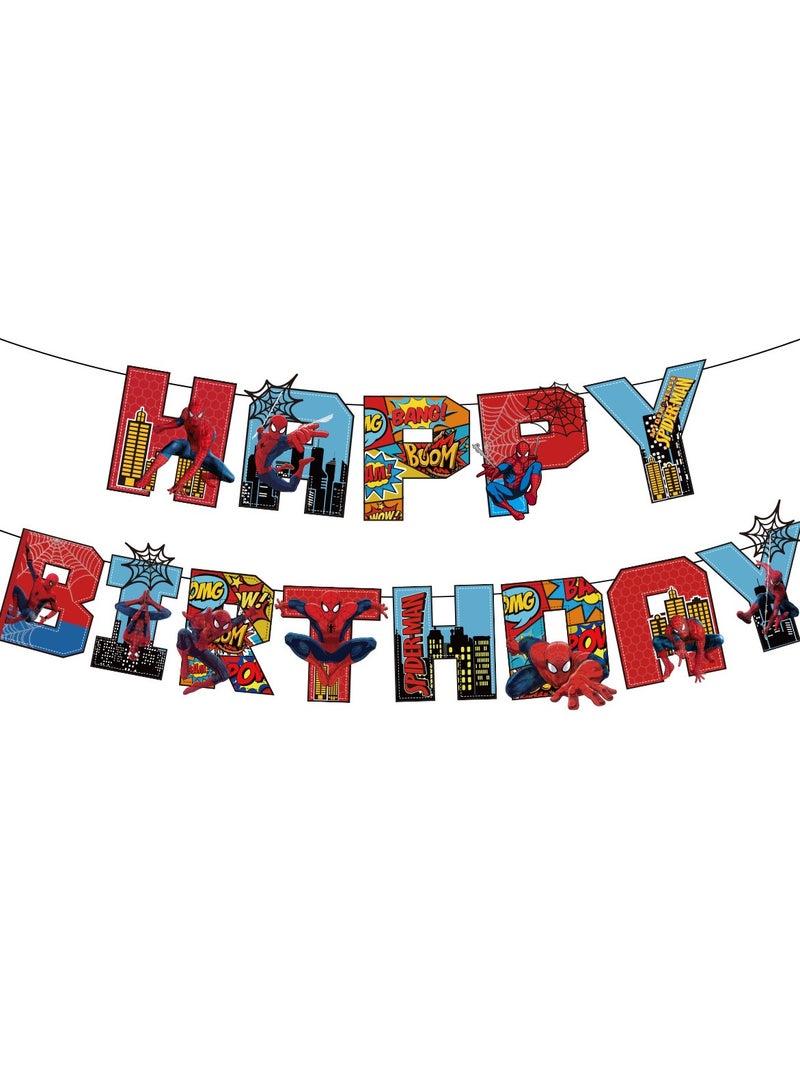Superhero Theme Balloon Garland Set with Birthday Banner & Cake Topper, Ideal for Graduation, Baby Shower, Wedding & Party Backdrops, Indoor/ Outdoor Use - Image 3