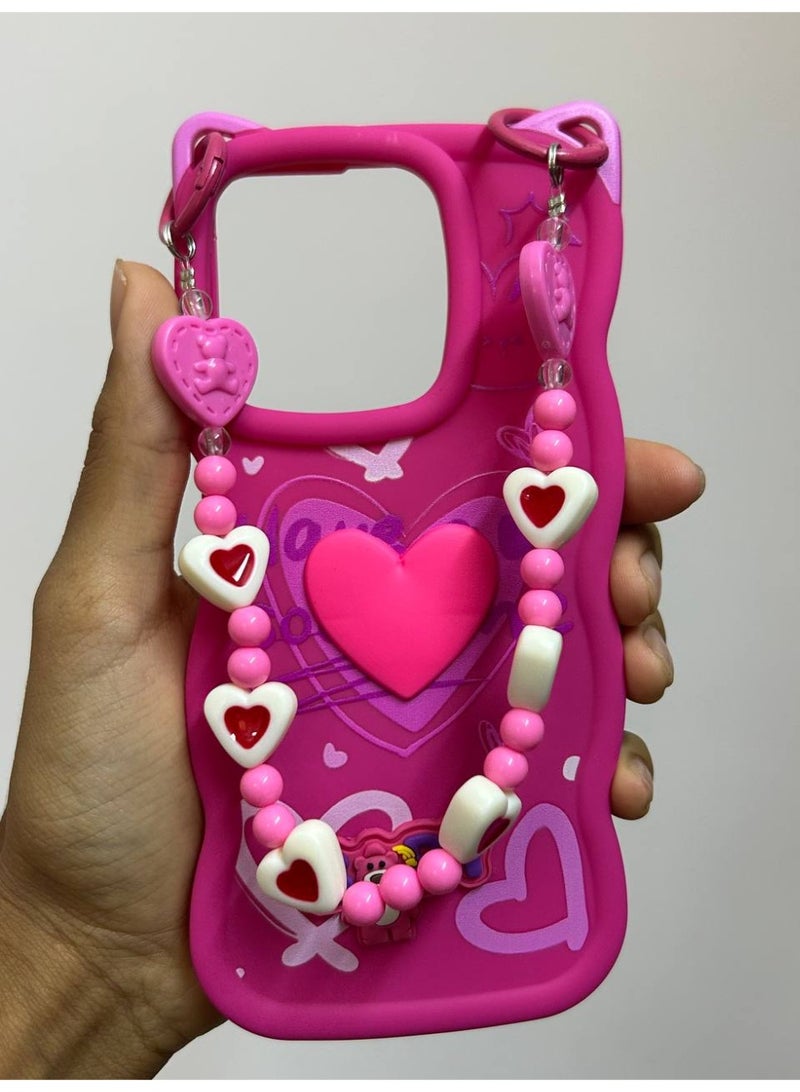 A new cartoon-style back cover in the shape of a heart with the word "BABY" on it, compatible with the Oppo Reno 14F phone. - Image 2