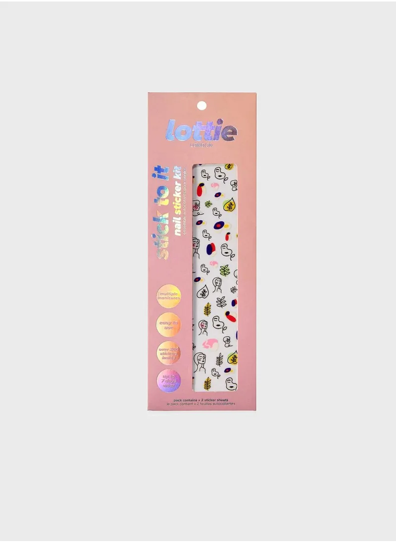 Lottie Stick To It - Nail Sticker Kit Abstract