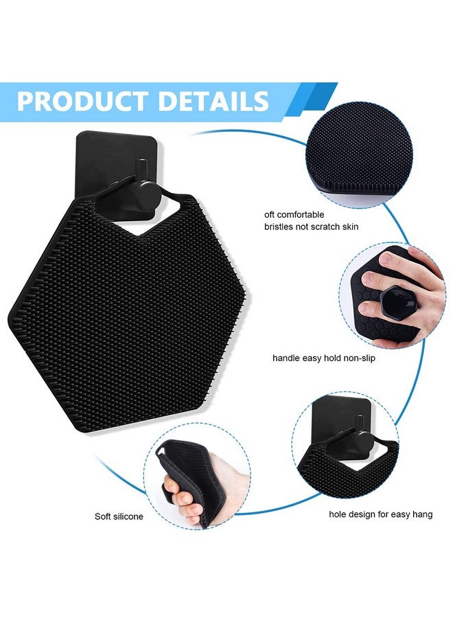 MAYCREATE Silicone Body Scrubber with Suction Handle, Shower Body Brush Handheld Cleansing Skin Brush for Nourishing, Gentle Exfoliating Massage for all Kinds of Skin - Image 2