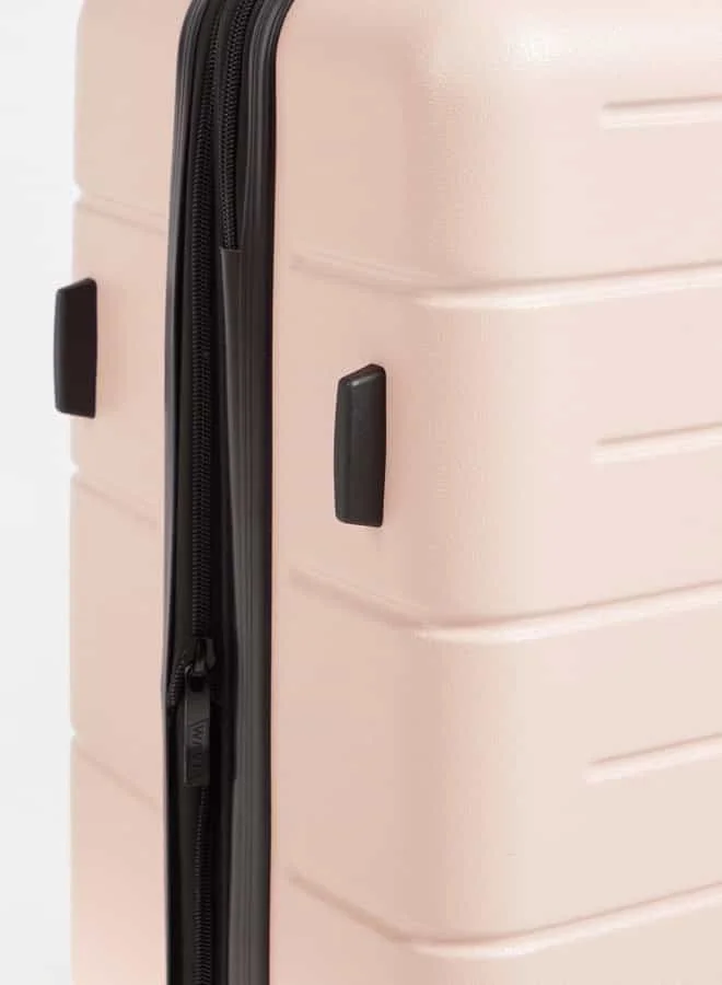 وايف Women Textured Hardcase Luggage Trolley Bag with Retractable Handle