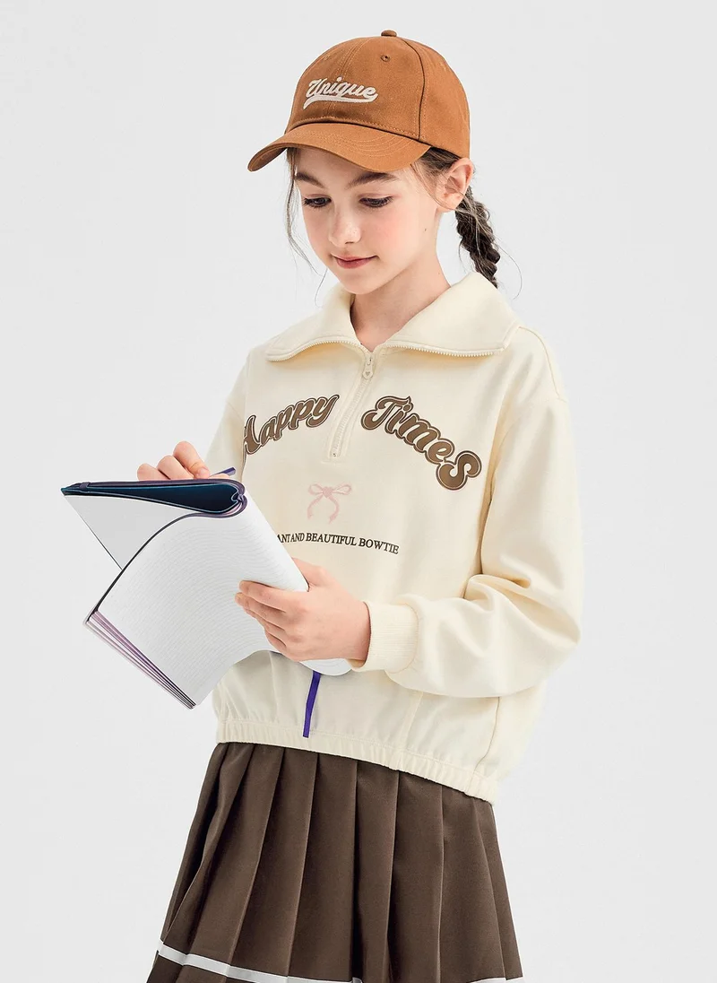 Balabala Girl Kids Knit long sleeve suit