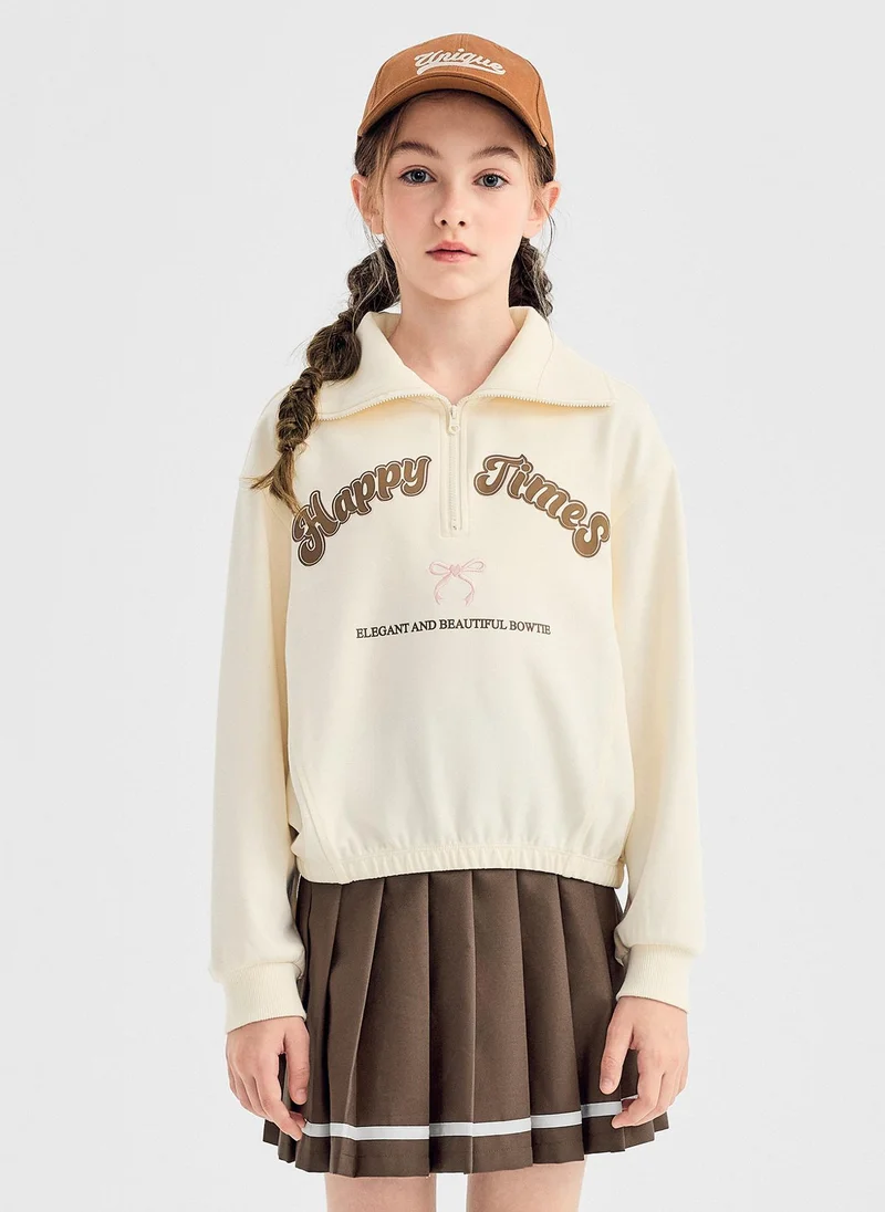 Balabala Girl Kids Knit long sleeve suit
