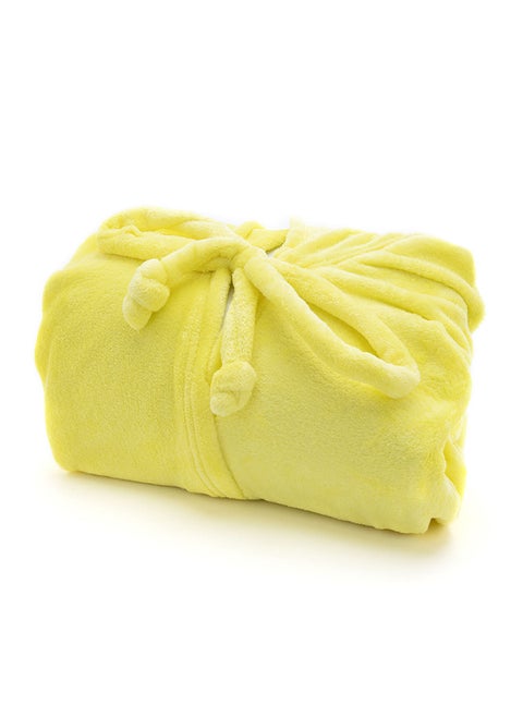 Blanket Cape/Hoodie Cape/Hoodie (Fleece) Yellow 160x180cm