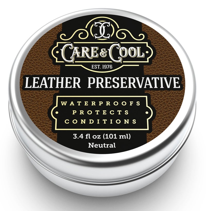 Care & Cool Ultimate Leather Conditioner and Protector (3.4 oz). Waterproofs, Restores, and Heals Your Shoes, Boots, Purses, Jackets, Couch, and Furniture. Setting The Standards Since 1976. - Image 1