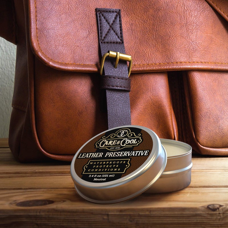 Care & Cool Ultimate Leather Conditioner and Protector (3.4 oz). Waterproofs, Restores, and Heals Your Shoes, Boots, Purses, Jackets, Couch, and Furniture. Setting The Standards Since 1976. - Image 5