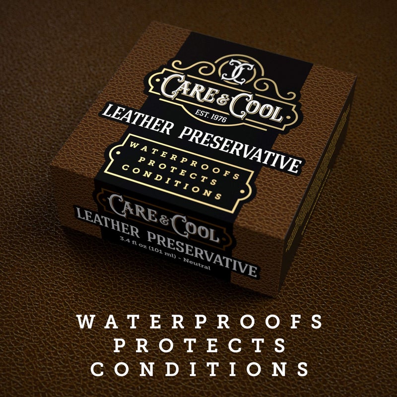 Care & Cool Ultimate Leather Conditioner and Protector (3.4 oz). Waterproofs, Restores, and Heals Your Shoes, Boots, Purses, Jackets, Couch, and Furniture. Setting The Standards Since 1976. - Image 2