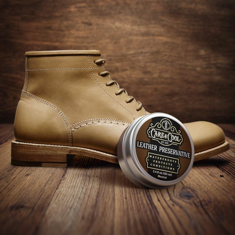 Care & Cool Ultimate Leather Conditioner and Protector (3.4 oz). Waterproofs, Restores, and Heals Your Shoes, Boots, Purses, Jackets, Couch, and Furniture. Setting The Standards Since 1976. - Image 4