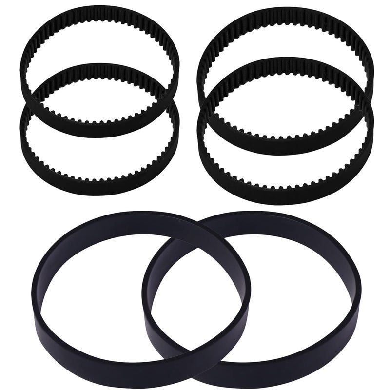 Replacement Vacuum Belt Set for Bissell ProHeat 2X Revolution Pet Pro Cleaner Models 1986196420072007P Compared to Parts 1611128 1611129  16111306Pack