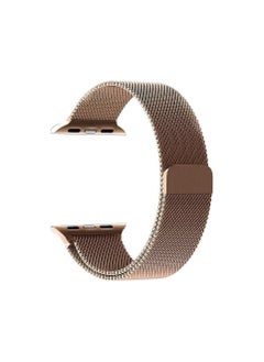 Generic Magnetic Metal Milanese Loop Band Compatible with Apple Watch Band 38mm 40mm 41mm, Adjustable Stainless Steel Mesh Strap Replacement for iWatch Series SE 7 6 5 4 3 2 1, gold  - Image 1