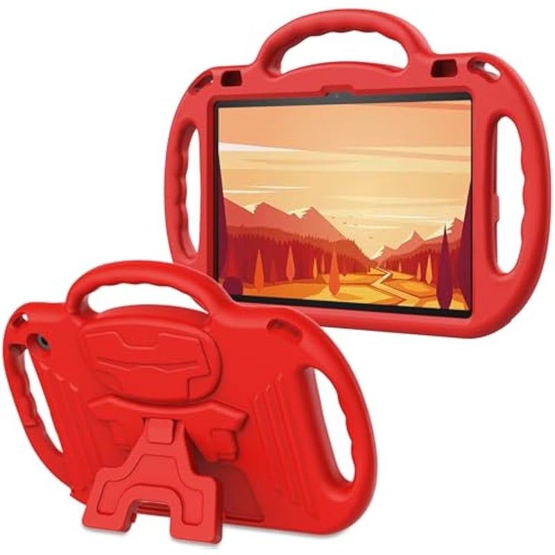 Kids Case for 10-inch Tablet with Shoulder Strap, Lightweight Shockproof Handle Cover for 10 Tablet(Not for Other Tablet), Brick Red - Image 1