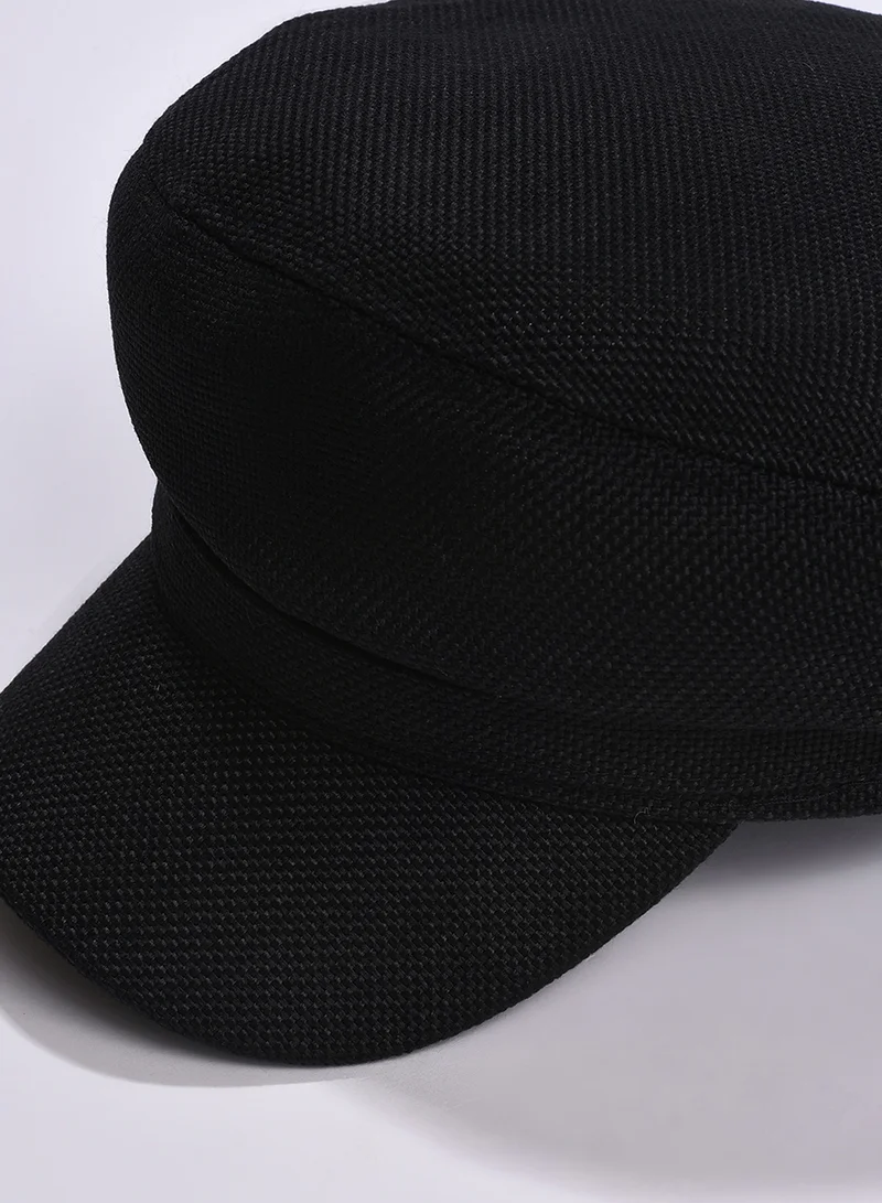 Haute Sauce Black Solid Bakerboy Hat