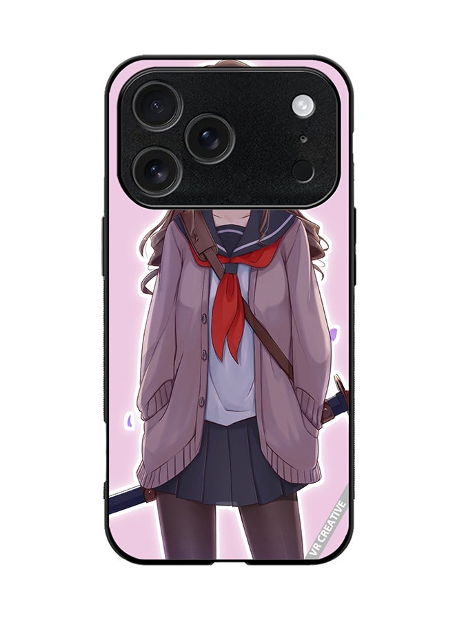 VR CREATIVE Protective Case Cover For Apple iPhone 17 Pro Anime Girl Design Multicolour