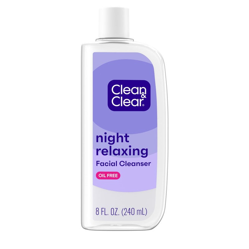 Clean & Clear Night Relaxing Deep Cleaning Face Wash, 8 Fluid Ounce (Packaging May Vary) - Image 1