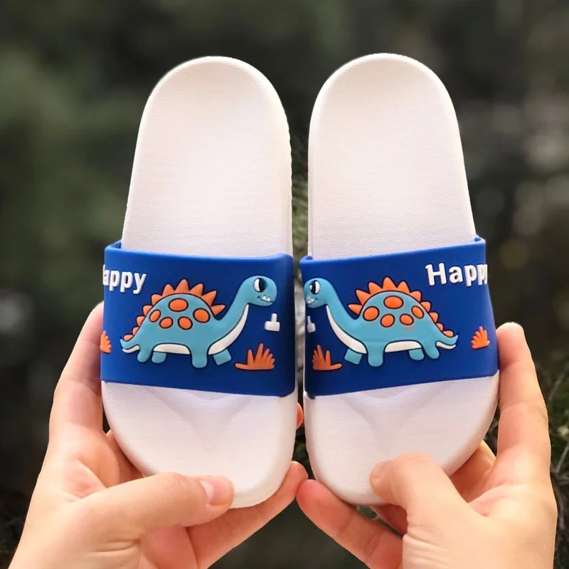 MyChild Dinosaur Figured Children's Slippers, Non-Slip Sole Children's Slippers, Garden Sea Pool Slippers