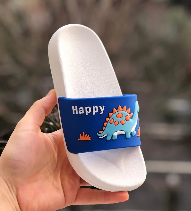 MyChild Dinosaur Figured Children's Slippers, Non-Slip Sole Children's Slippers, Garden Sea Pool Slippers