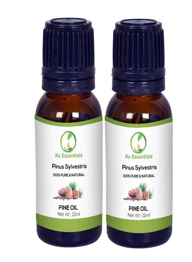 Ks Essentials 100% Pure Pine Oil Natural & Undiluted Essential Oil (15ml) Each - Image 2