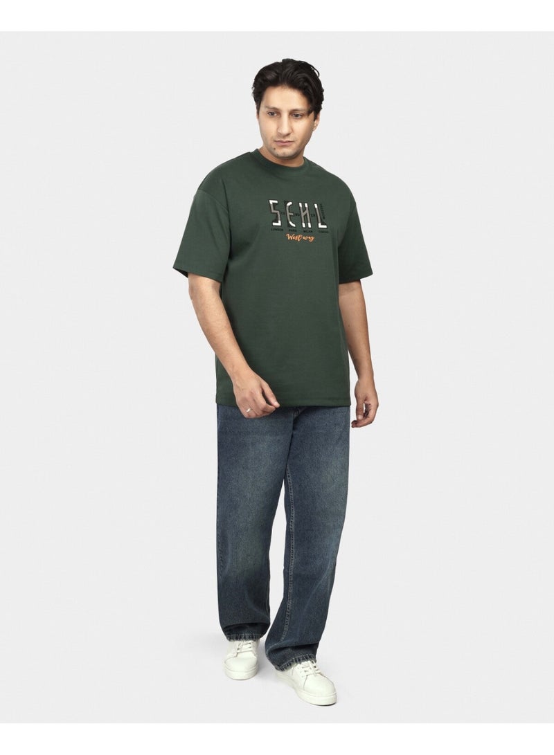 TORINESE "Seven Cities" Urban Culture Olive Oversize Tee - Image 2