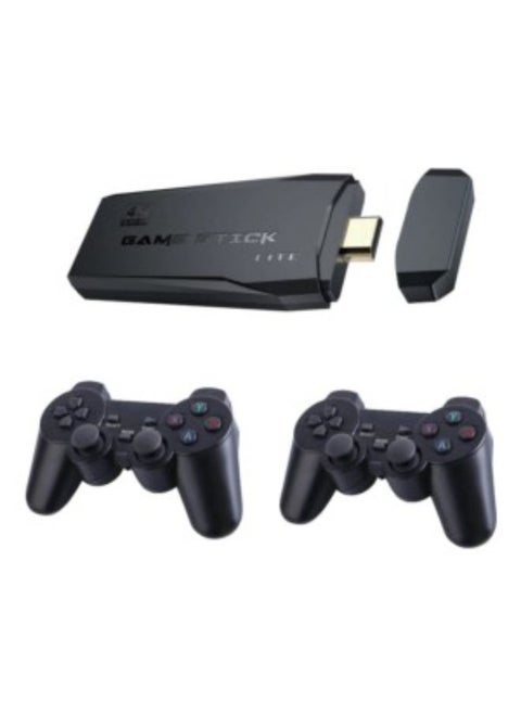2.4G Wireless Controller Gamepad Console Stick Plug and Play Video Game Stick with 10000+ Games 9 Classic Emulators 4K High Definition HDMI Output for TV with Dual 2.4G Wireless Controllers - 64GB