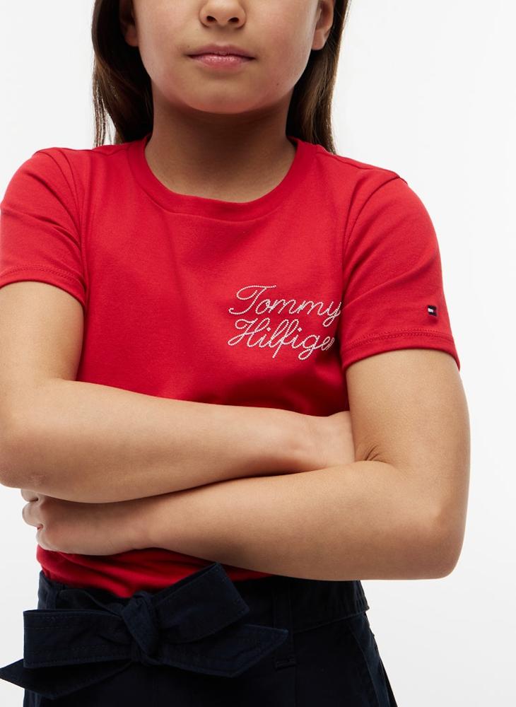 TOMMY HILFIGER Rope Logo Slim T-Shirt - Image 3