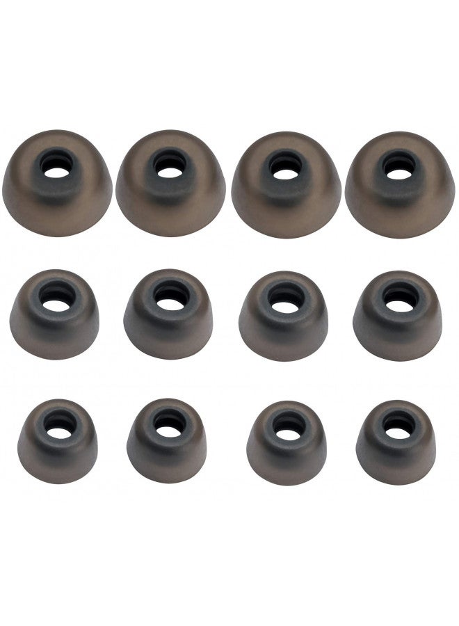 BLLQ BLLQ 12 PCS Replacement EarGels Ear Gels Ear Buds Tips Compatible with Jabra Elite 65t Earbuds/Jabra Elite Active 65t Earbuds / 75t Earbuds, S/M/L 3 Size 6 Pairs, Gray 65t Tips  - Image 4