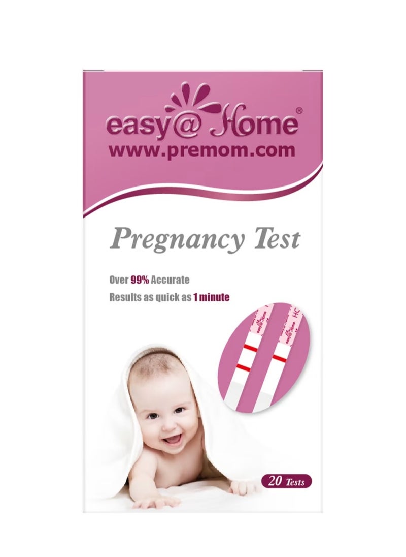 Easy@Home Pregnancy Test 20 Tests  - Image 1