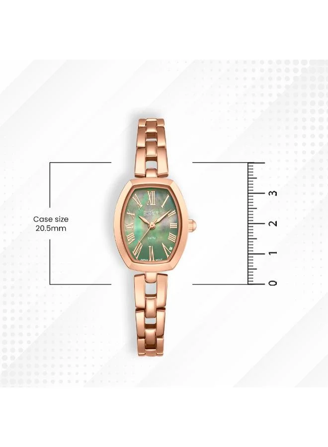 Ecstacy Green Women's 304 solid stainless steel Analog Watch E25512-RBKG - 20.5 mm for Women | Best Price UAE