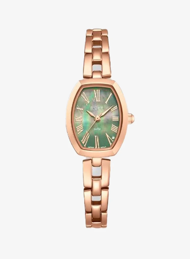 Ecstacy Green Women's 304 solid stainless steel Analog Watch E25512-RBKG - 20.5 mm for Women | Best Price UAE