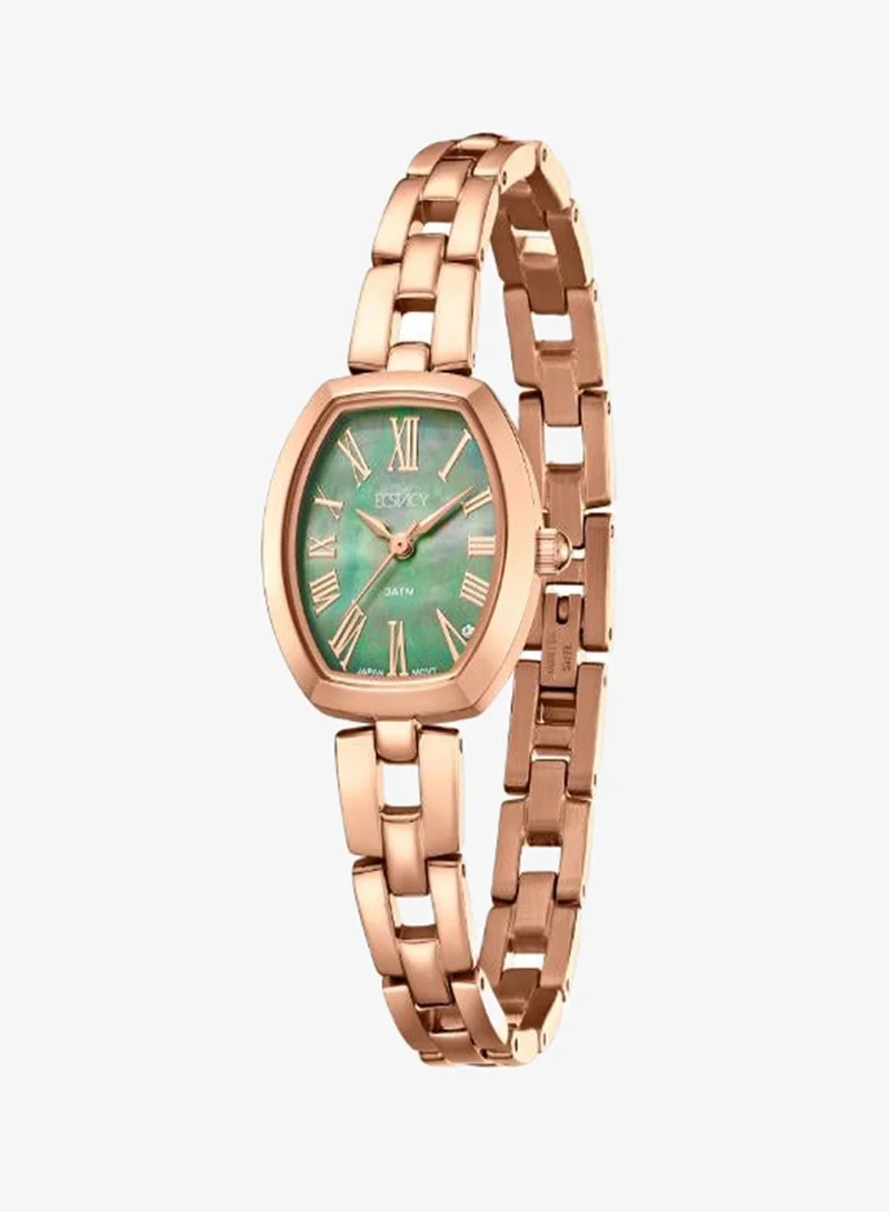 Ecstacy Green Women's 304 solid stainless steel Analog Watch E25512-RBKG - 20.5 mm for Women | Best Price UAE