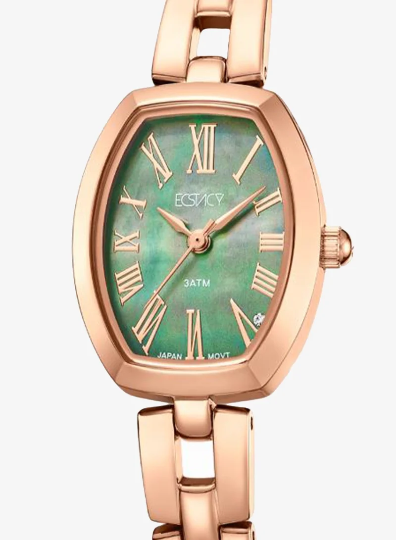 Ecstacy Green Women's 304 solid stainless steel Analog Watch E25512-RBKG - 20.5 mm for Women | Best Price UAE
