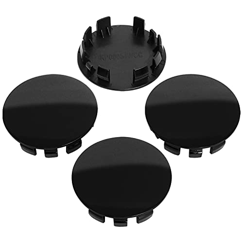 KitsPro 2.4Inch 62MM Wheel Center Caps, Pack of 4 (Gloss Black, Outer 62MM, Inner 56MM) - Image 1