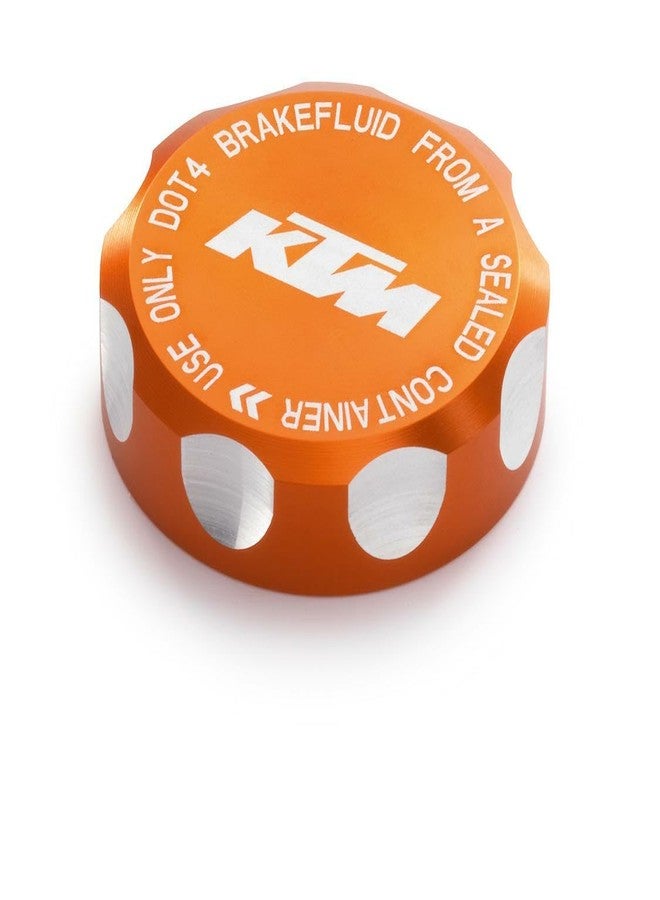 KTM Rear Brake Reservoir Cap 690 1190 1290 2008-2017 RC8 Duke Adventure SuperDuke 61313962000 - Aluminium - Orange - Image 1