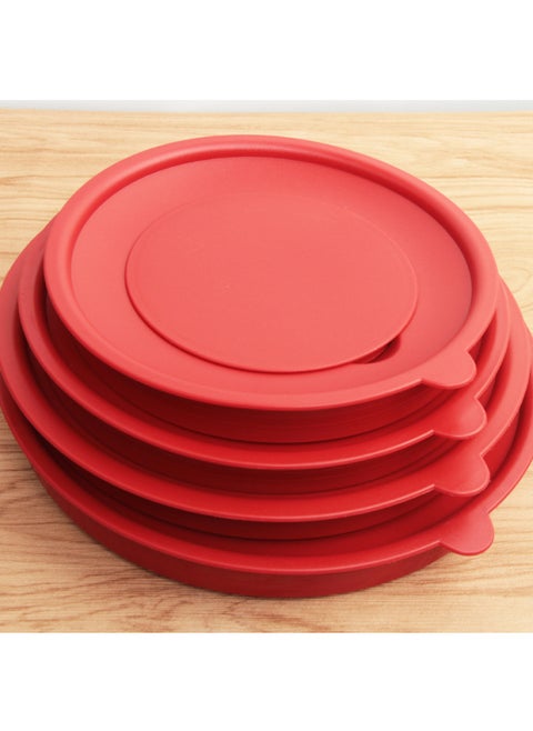 304 Egg Beating Basin With Silicone Base Salad Cooking Basin Thickened And Deepened With Lid Baking Cake Beating Egg White-Specifications:Mother And Child Cover-Color:18cm