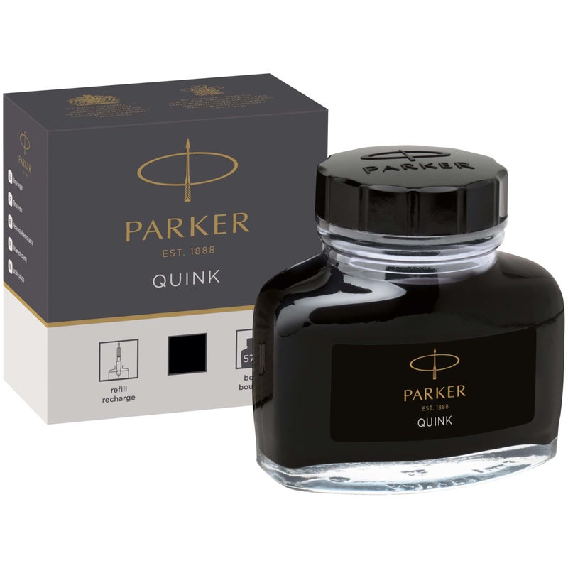 Parker Quink Ink Bottle, Black, 57 ml (1950375) - Image 1