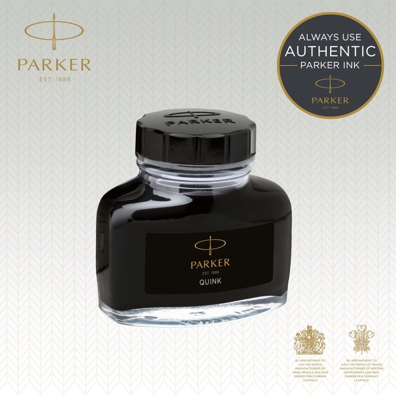 Parker Quink Ink Bottle, Black, 57 ml (1950375) - Image 2