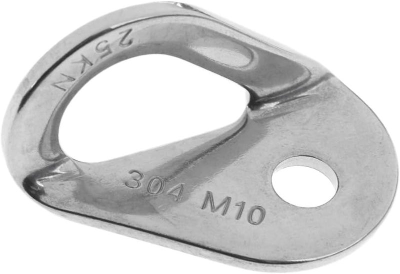 klarako 2 Pieces Outdoor Durable 304 Stainless Steel 25KN 5620 LBS Anchor Plate Rock Climbing Bolt Hanger - Image 4
